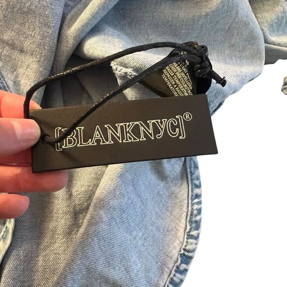 NWT! Blank NYC light denim shirt. Size small‎ - Picture 4 of 8